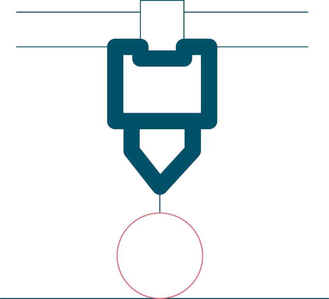 3d Printer Creative Icon Design vector