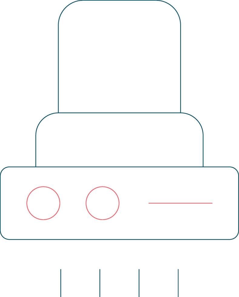 Kitchen Hood Creative Icon Design vector