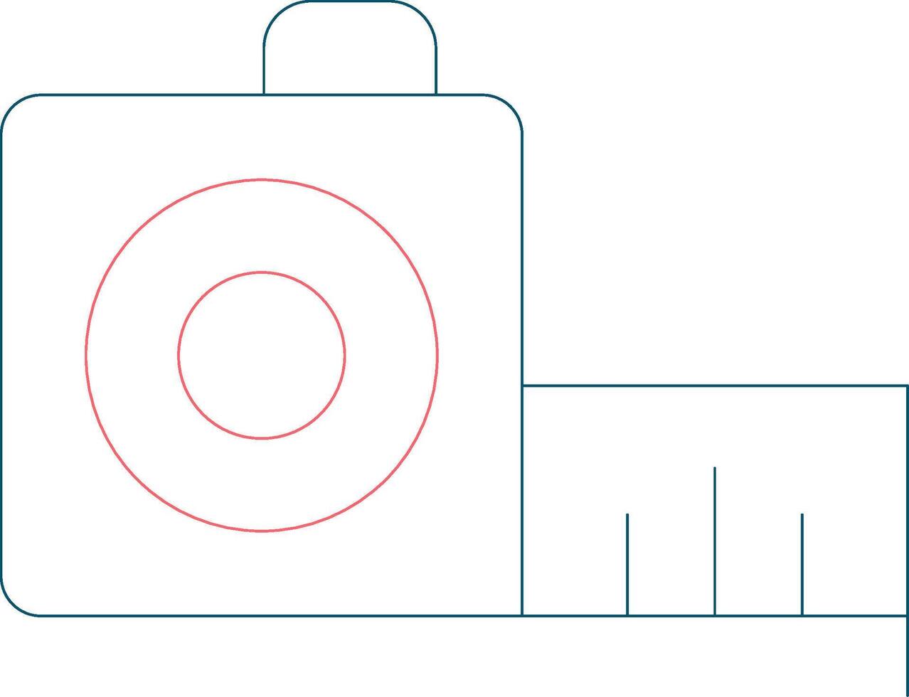 Tape Measure Creative Icon Design vector