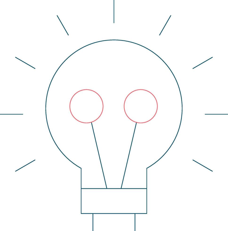 Bulb Creative Icon Design vector
