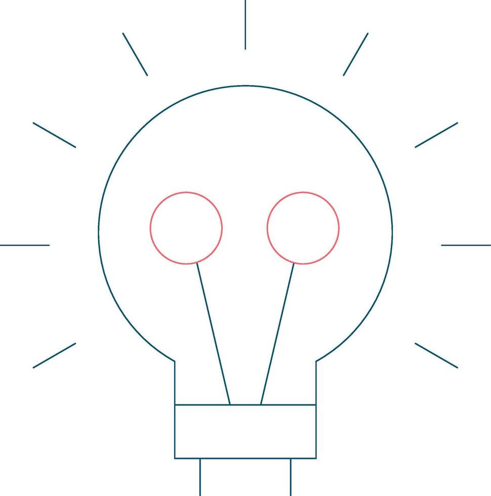 Bulb Creative Icon Design vector