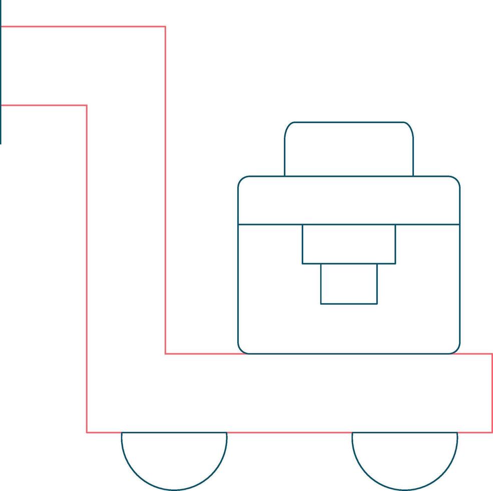 Trolley Creative Icon Design vector