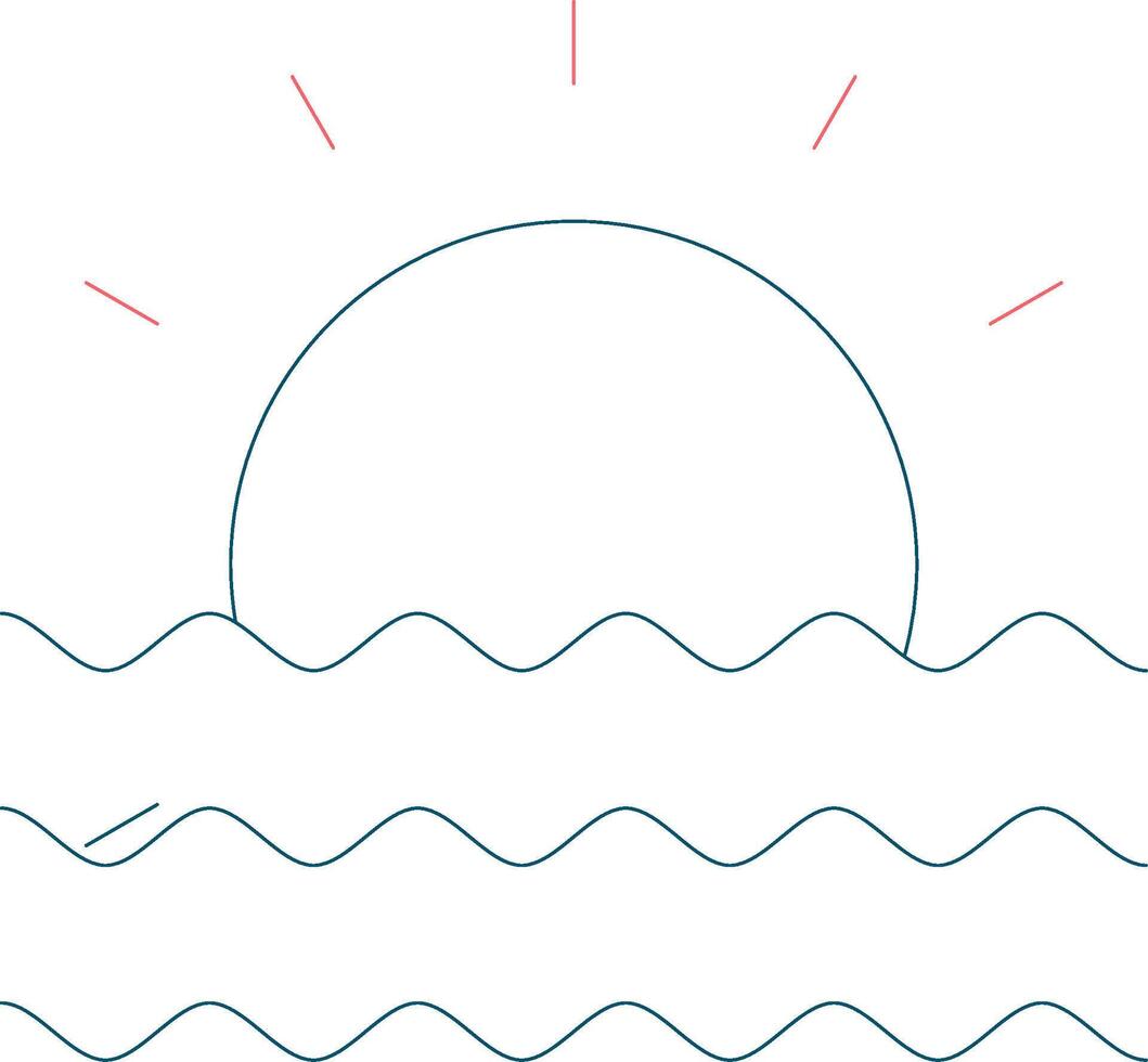puesta de sol creativo icono diseño vector
