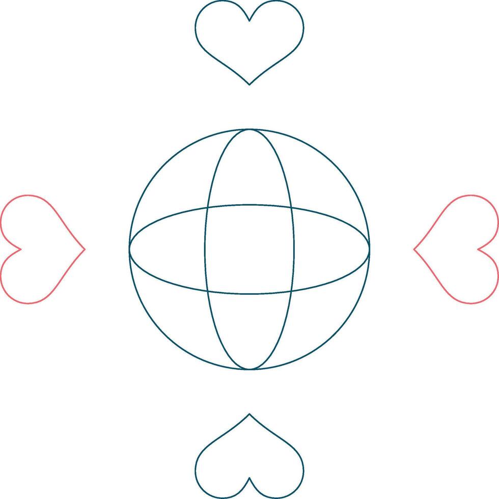 Valentines Creative Icon Design vector