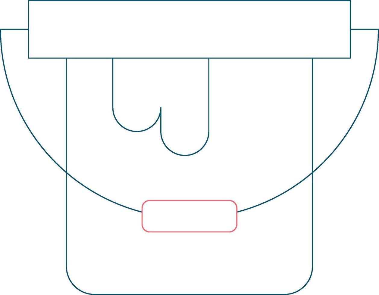 Paint Bucket Creative Icon Design vector