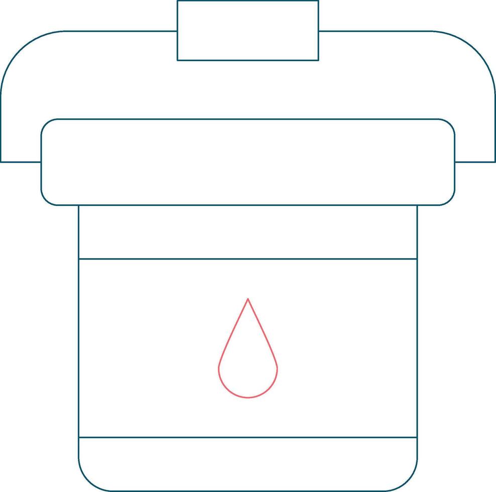 Paint Bucket Creative Icon Design vector