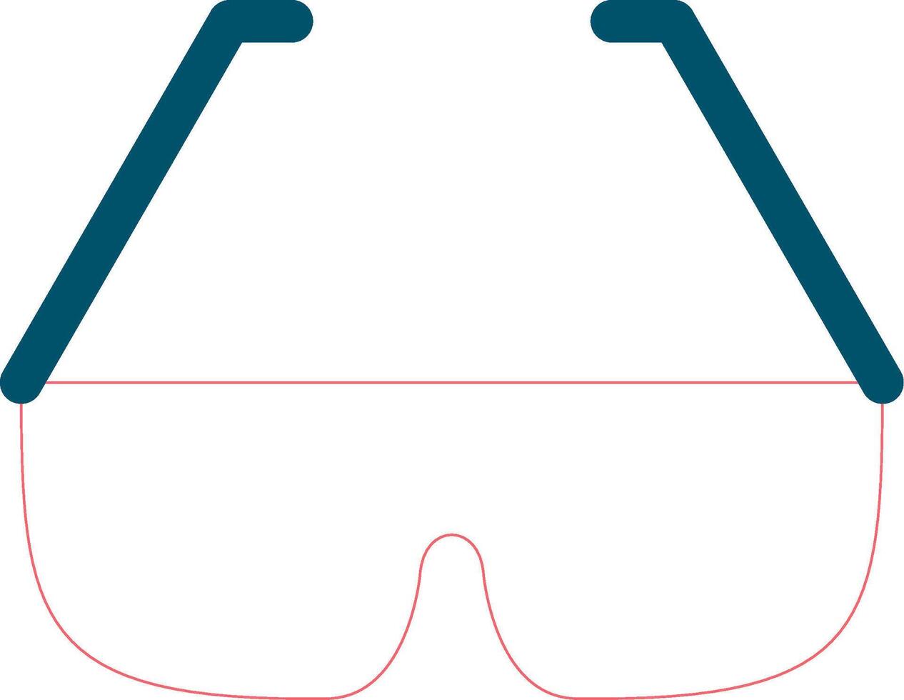 diseño de icono creativo de gafas vector