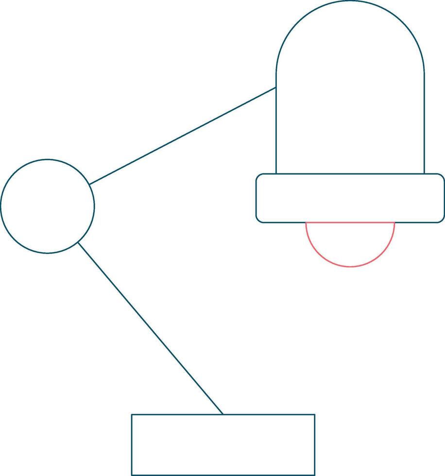 Table Lamp Creative Icon Design vector