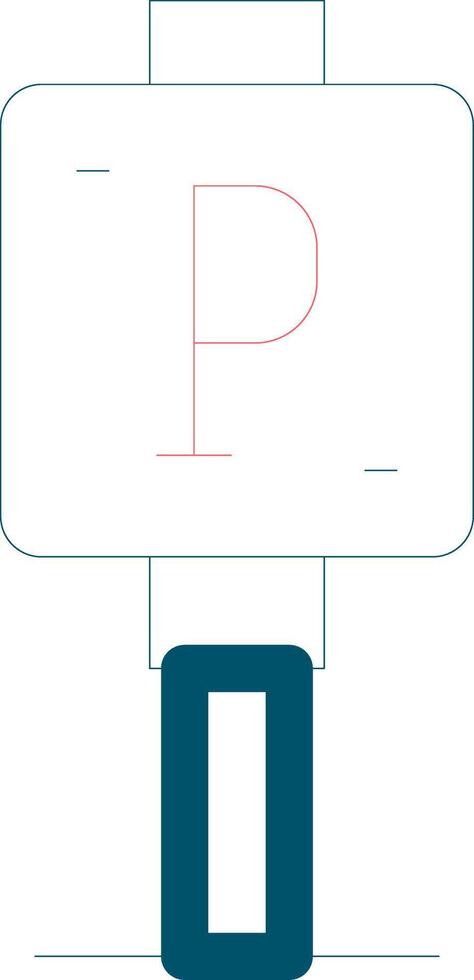 Parking Sign Creative Icon Design vector