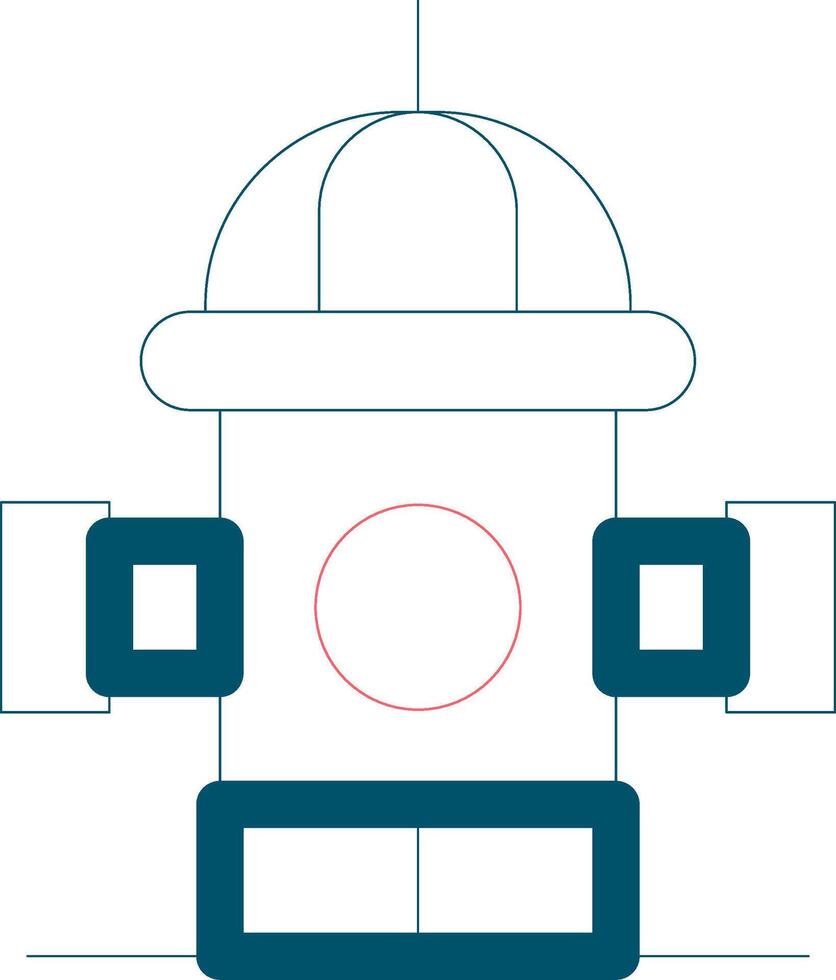 Fire Hydrant Creative Icon Design vector