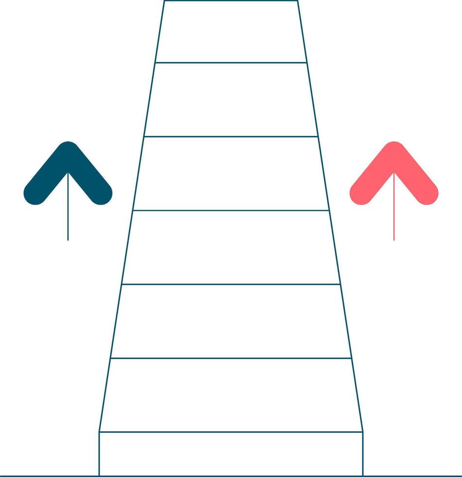 diseño de icono creativo de escalera mecánica vector