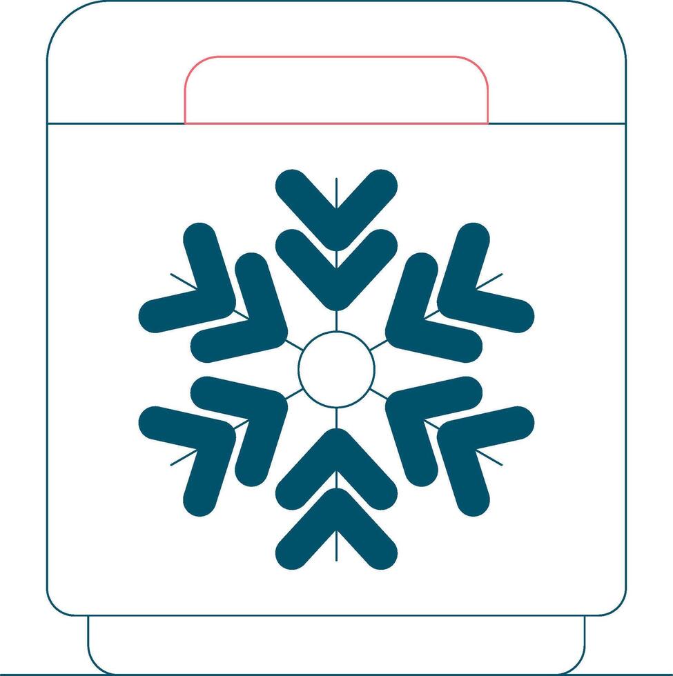 Freezer Creative Icon Design vector