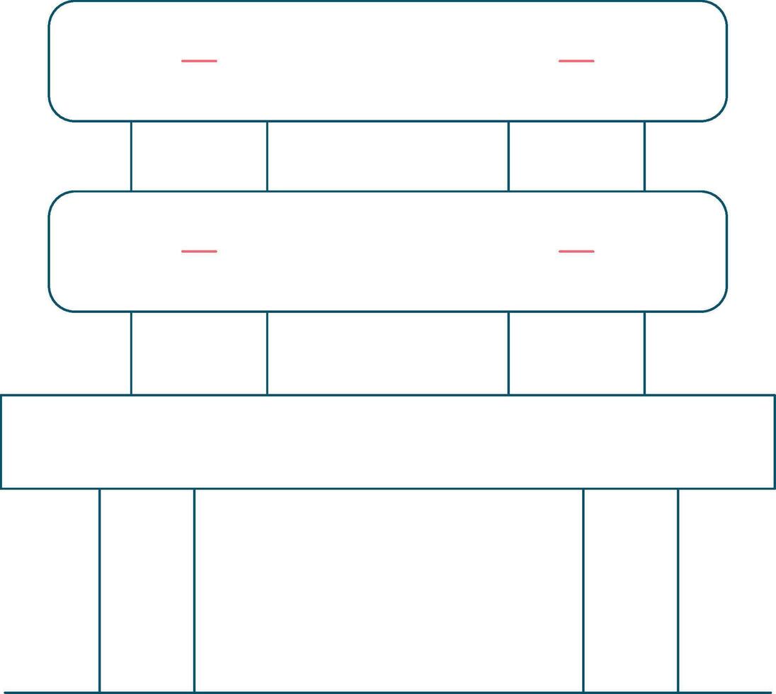 Bench Creative Icon Design vector
