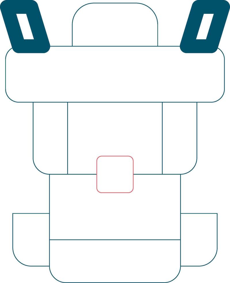 Backpack Creative Icon Design vector