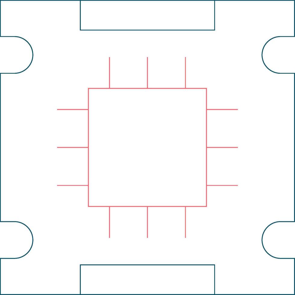 Processor Creative Icon Design vector