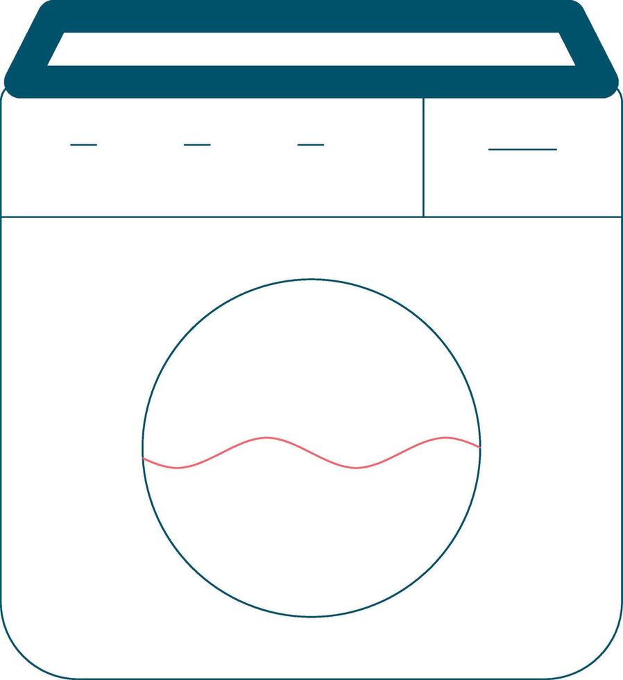 Washing Machine Creative Icon Design vector