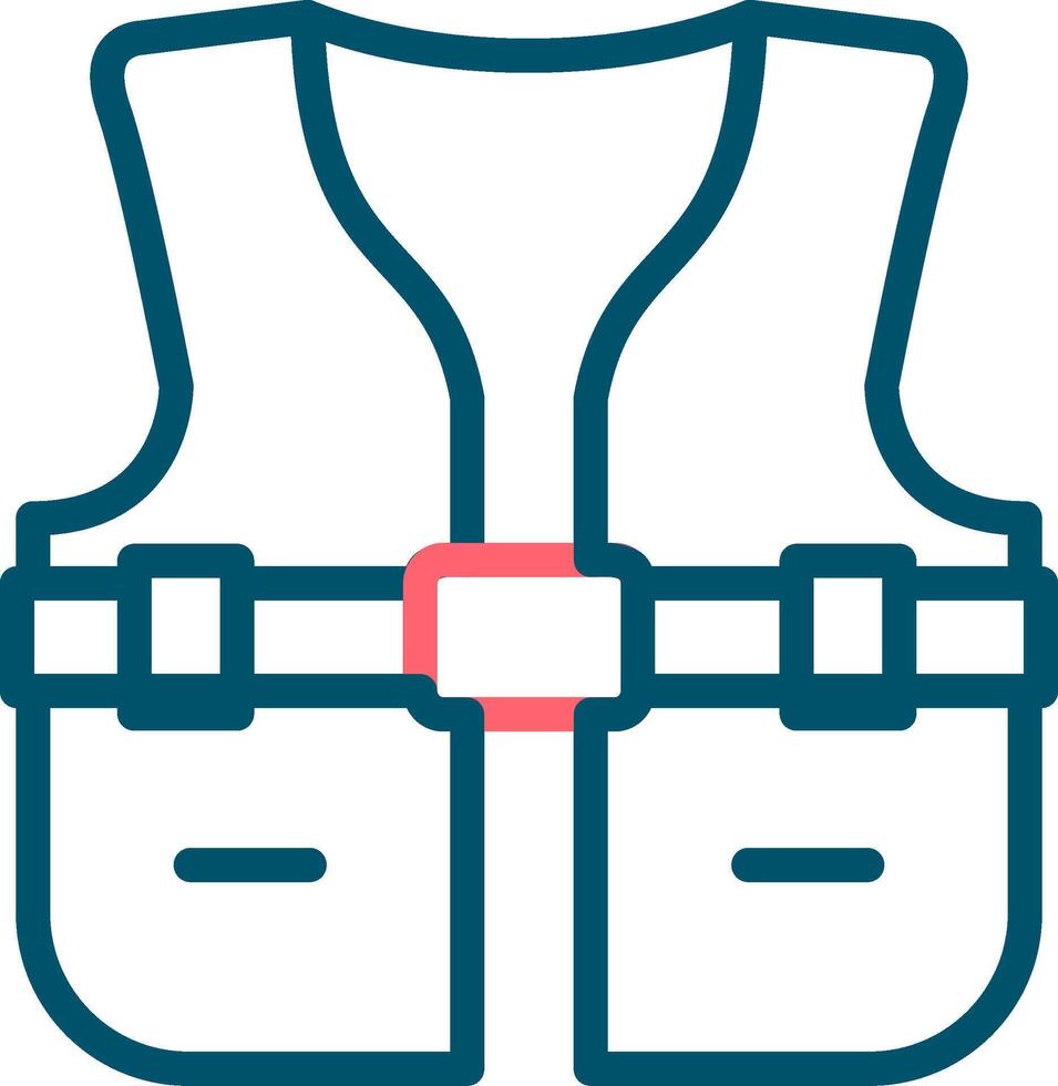 Life Jacket Creative Icon Design vector