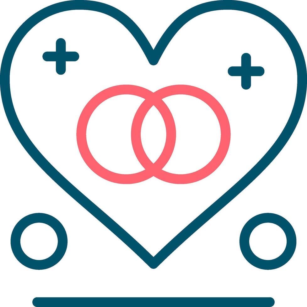 Line Two Color Design vector