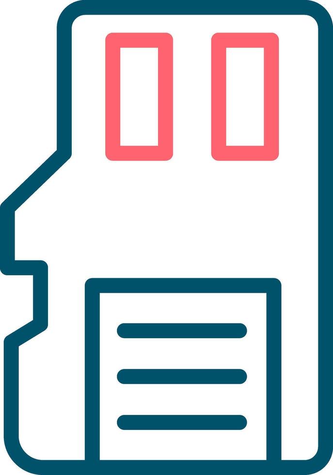 Sd Card Creative Icon Design vector