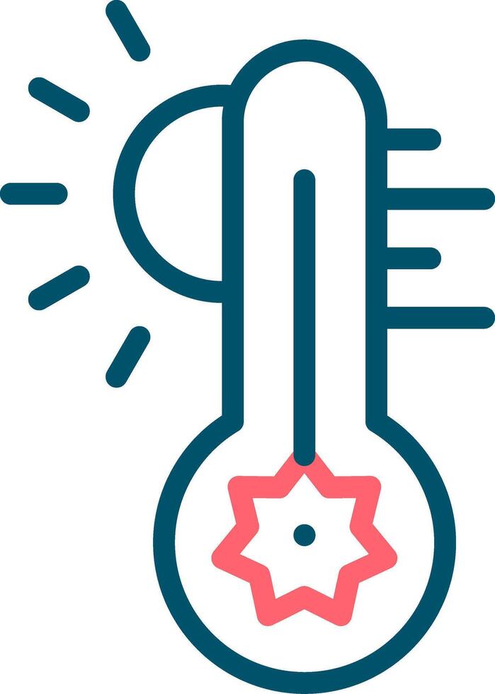 Hot Temperature Creative Icon Design vector