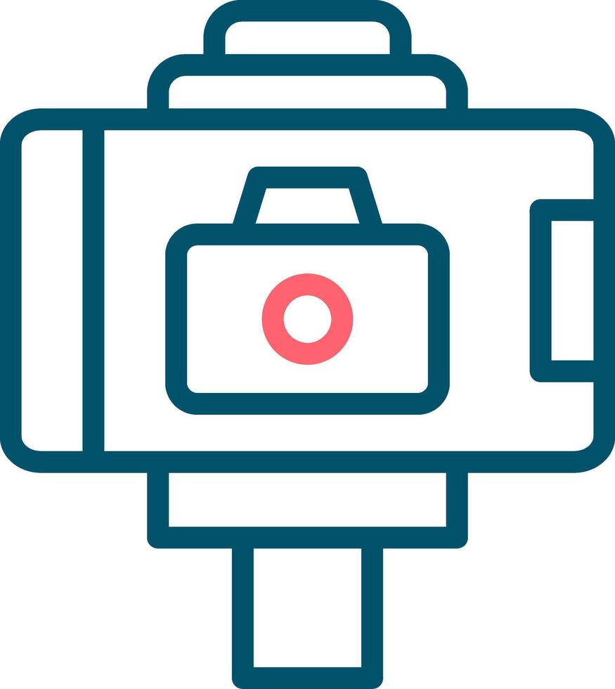 Selfie Stick Creative Icon Design vector