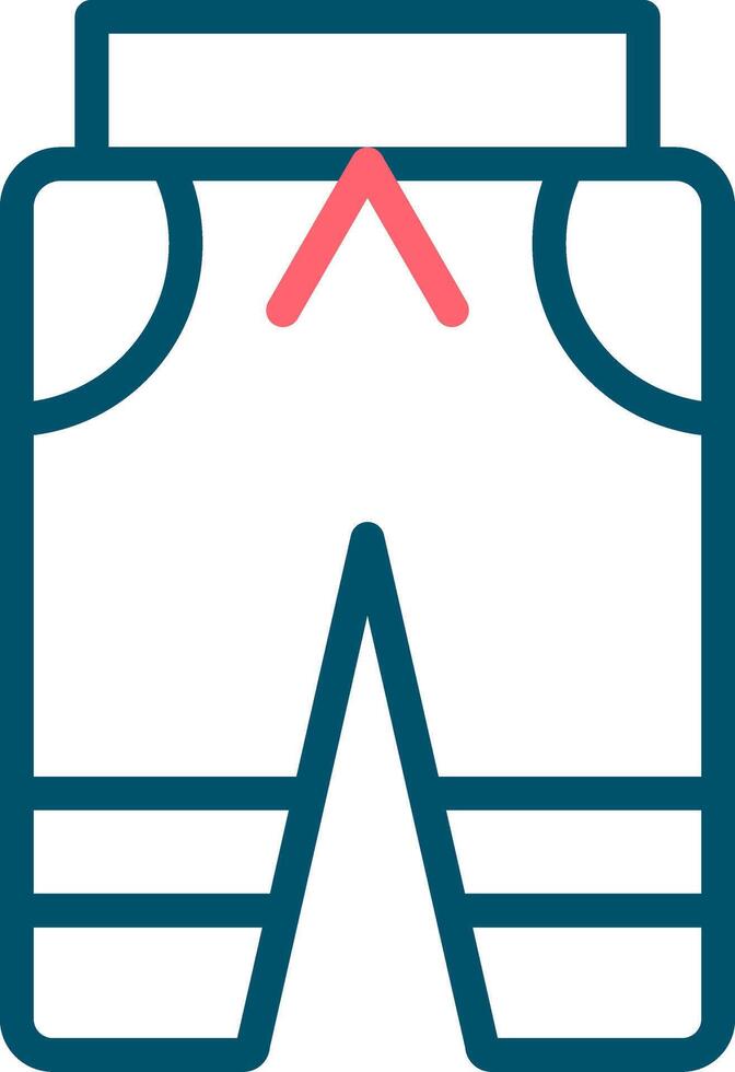 Ski Pant Creative Icon Design vector