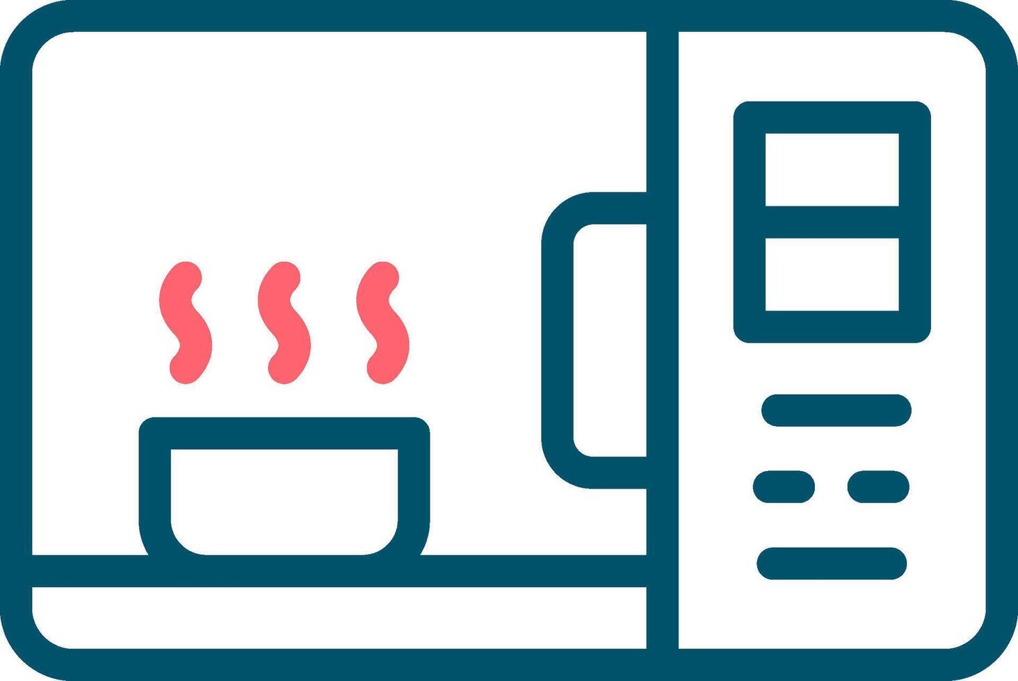 Microwave Creative Icon Design vector