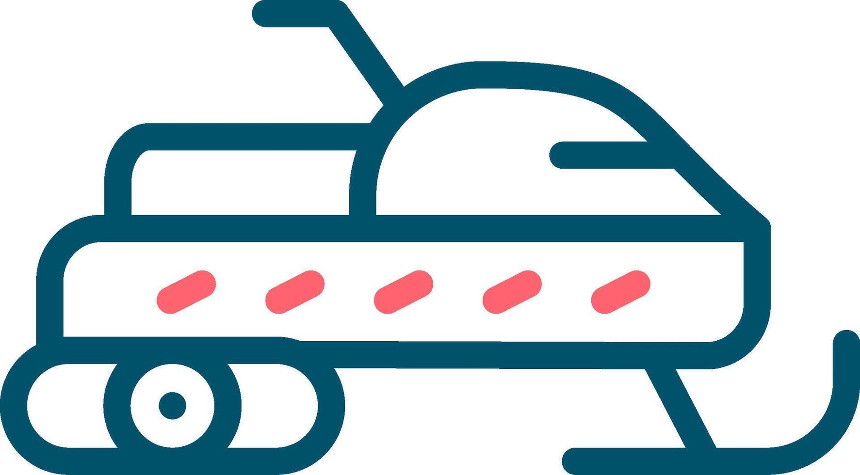 Snowmobile Creative Icon Design vector
