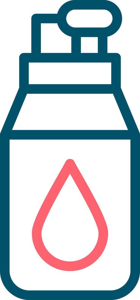 Water Bottle Creative Icon Design vector