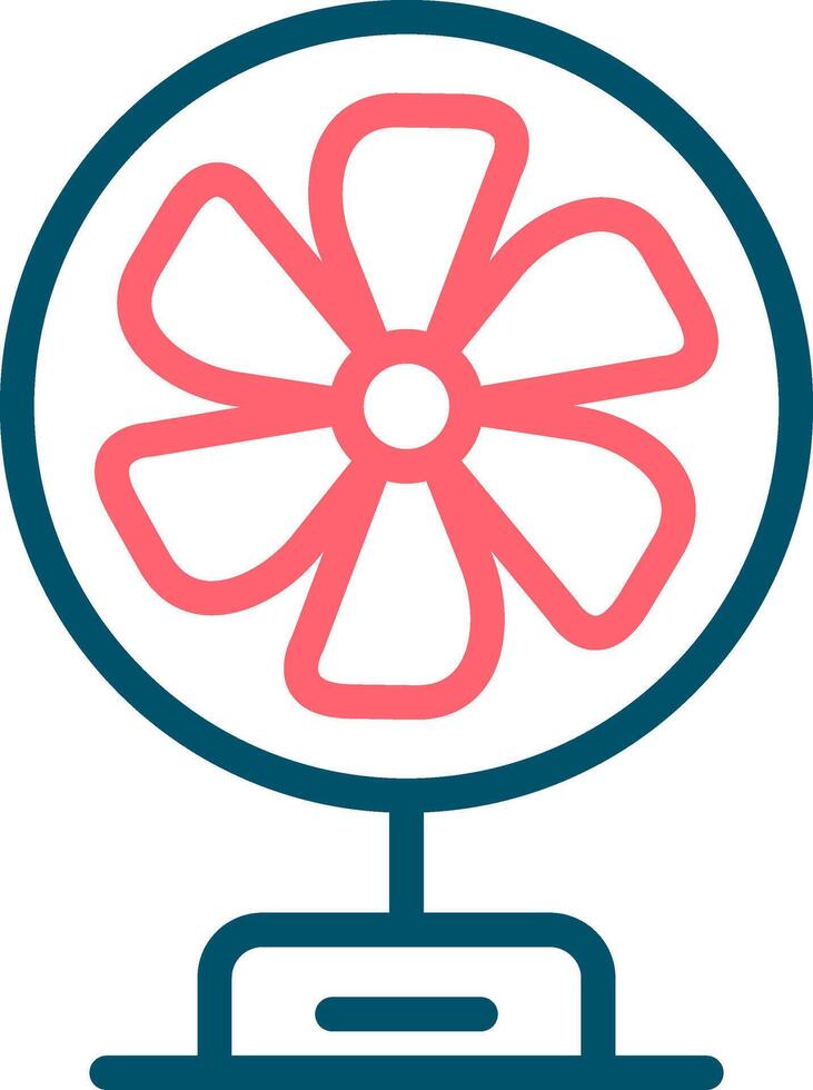Fan Creative Icon Design vector