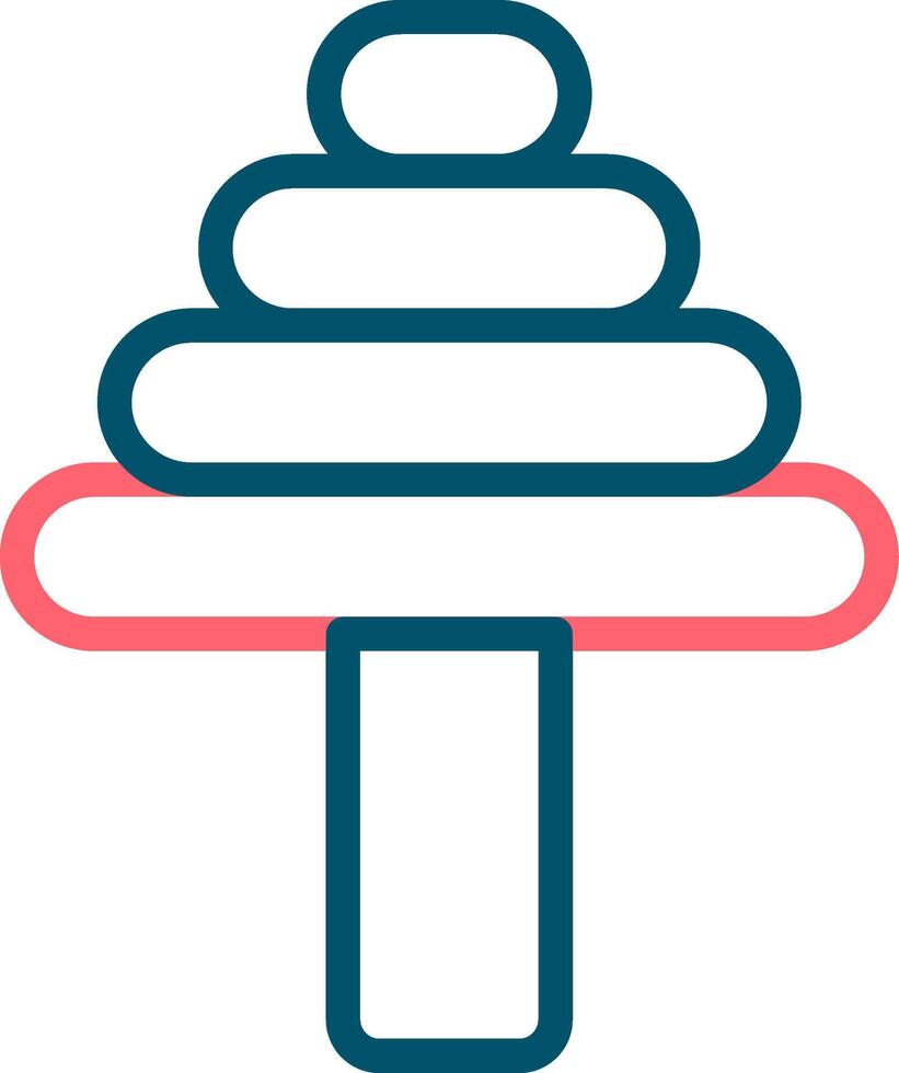 Edge Step Drill Creative Icon Design vector