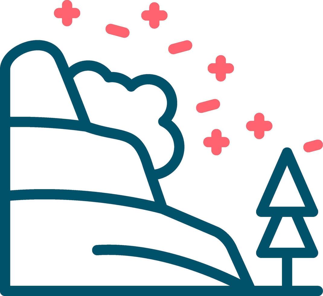 Avalanche Creative Icon Design vector