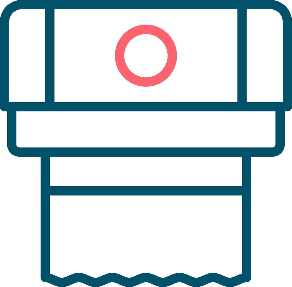 Paper Towel Creative Icon Design vector