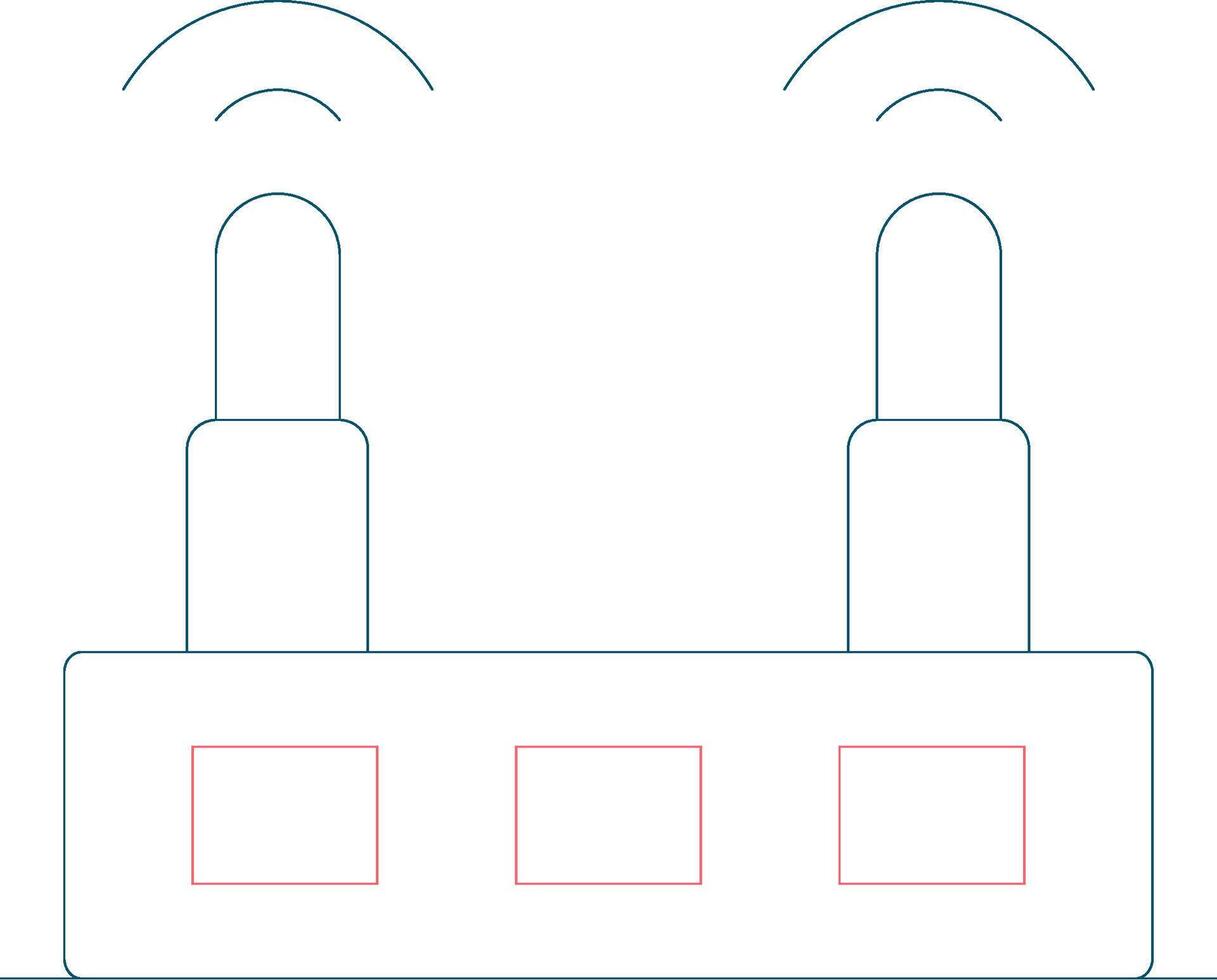 Wifi Router Creative Icon Design vector