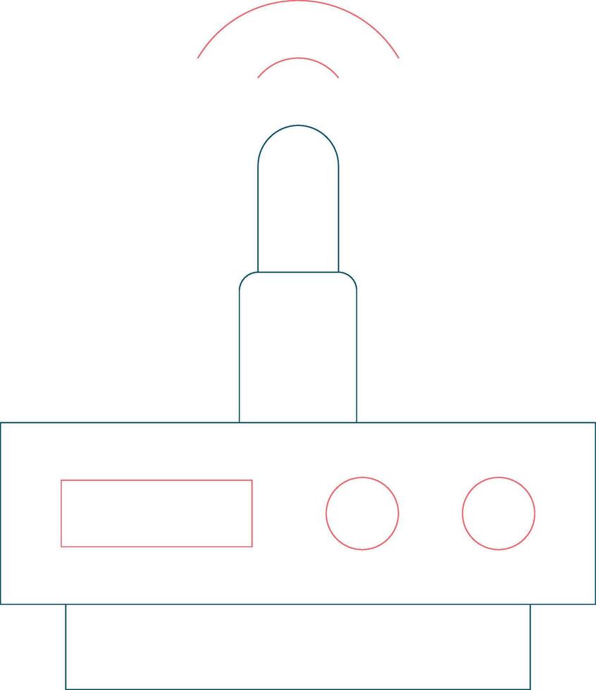 Wifi Router Creative Icon Design vector