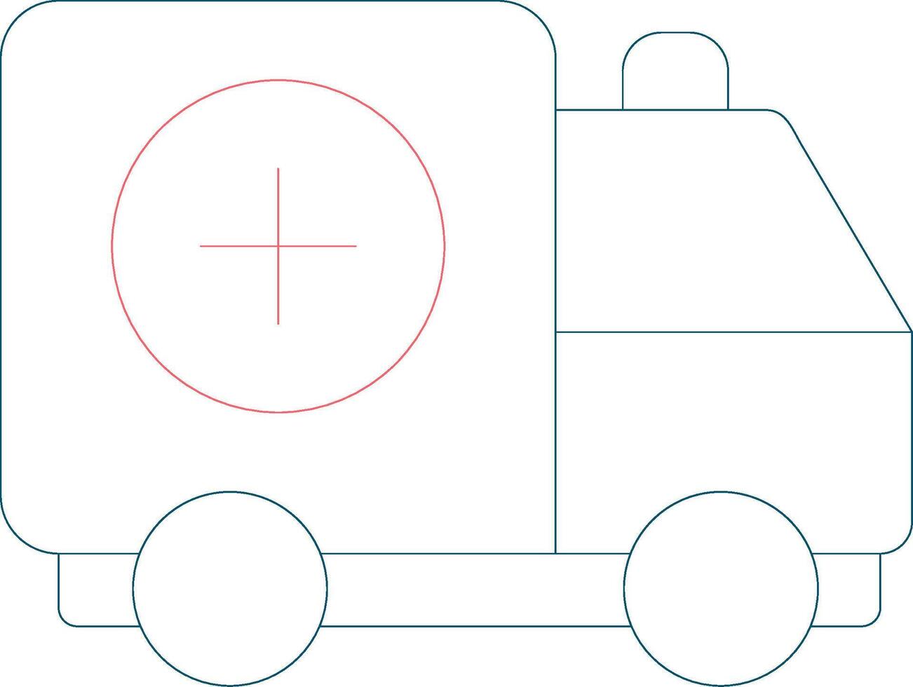 Ambulance Creative Icon Design vector