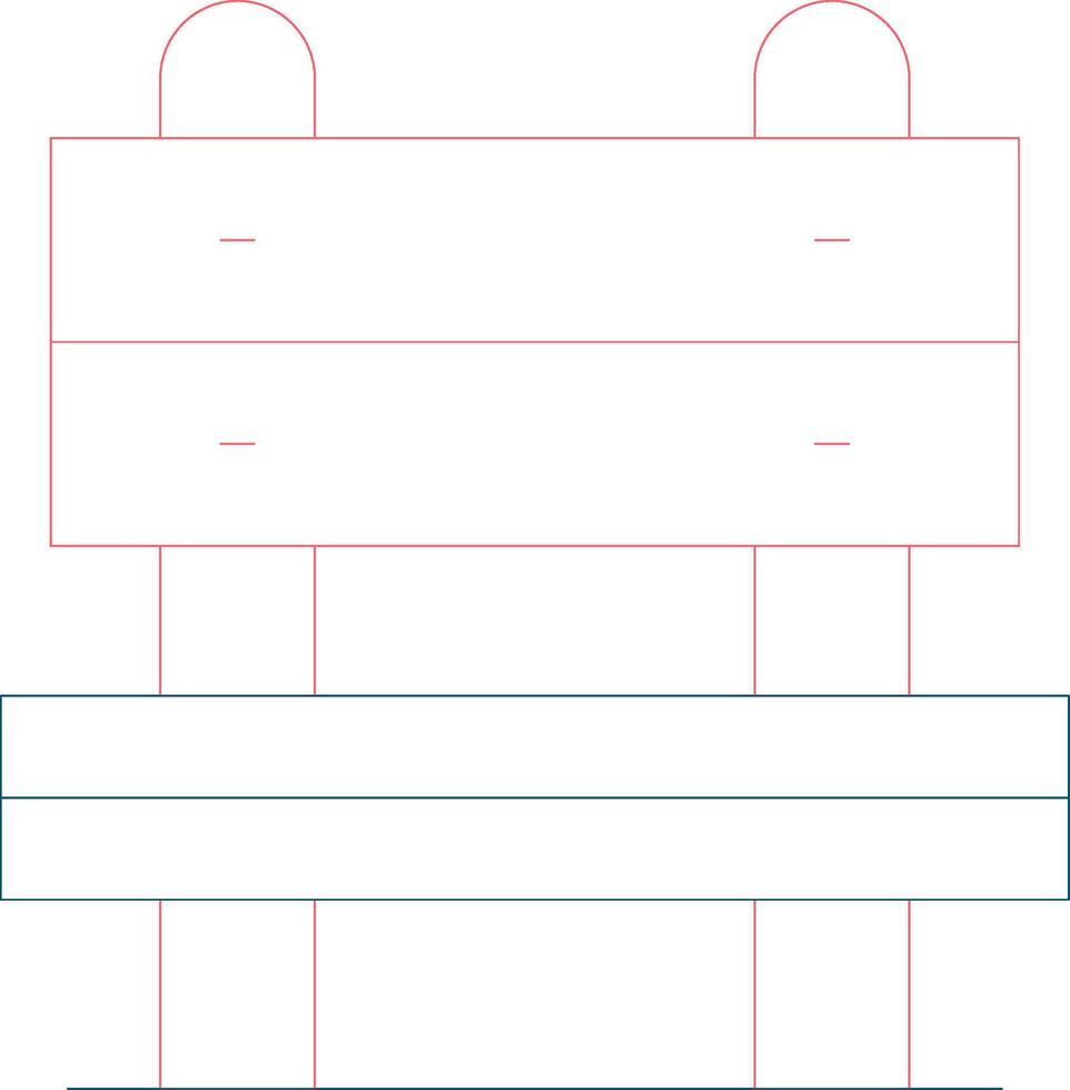 Bench Creative Icon Design vector