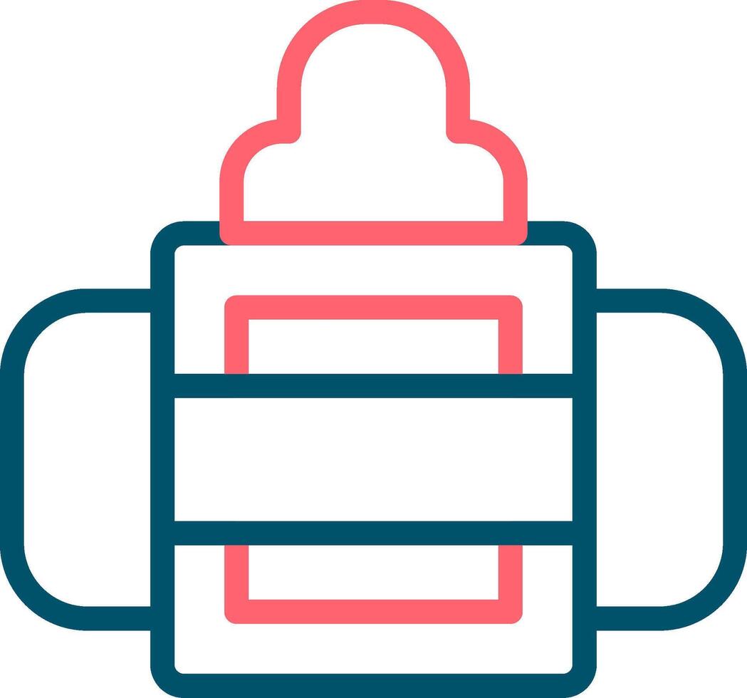 Line Two Color Design vector