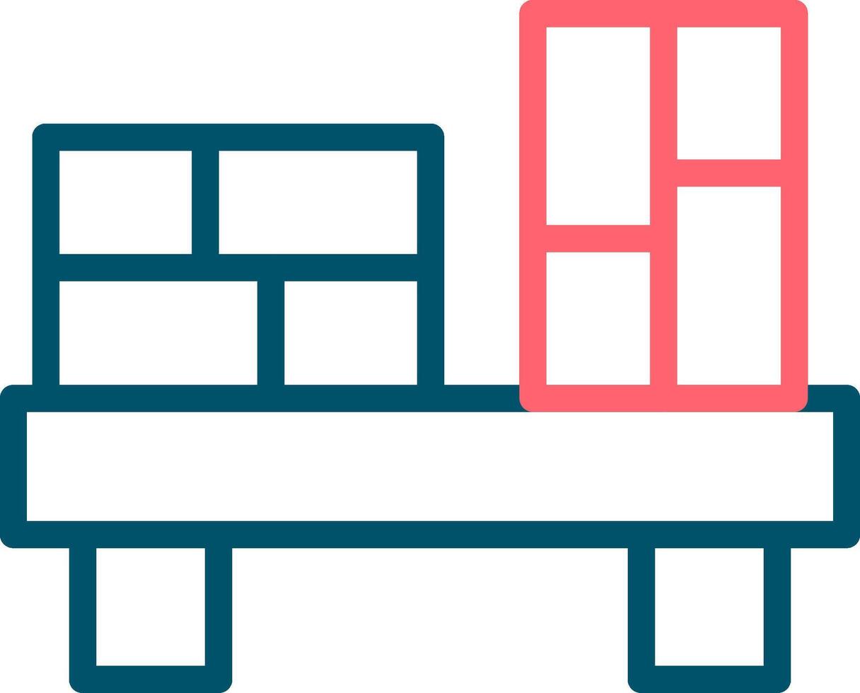 Line Two Color Design vector