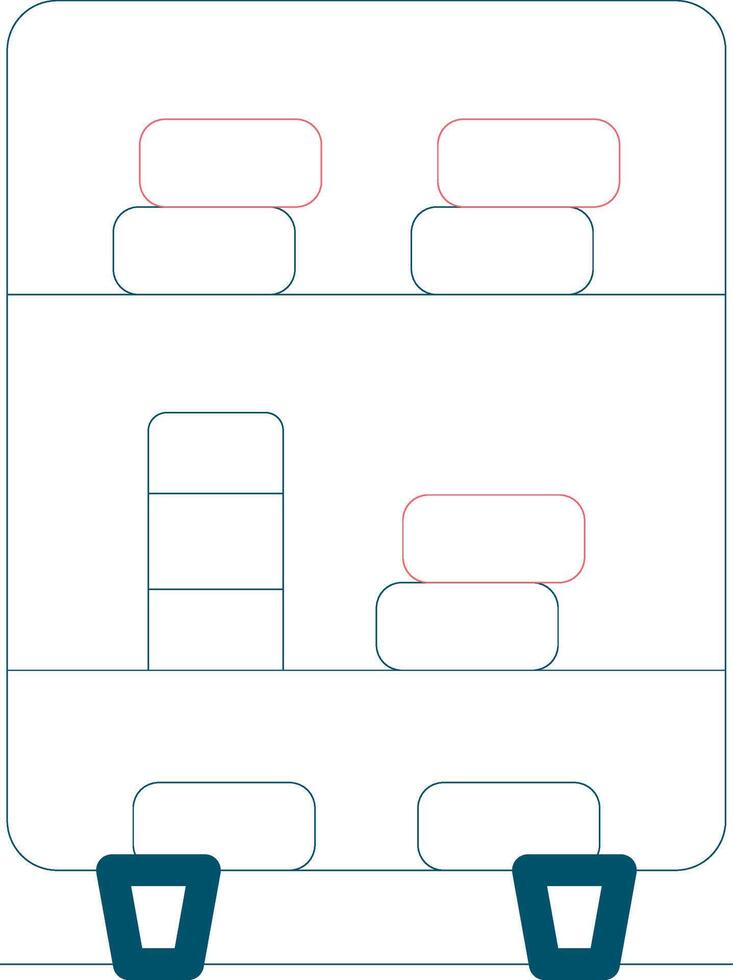 Bookshelf Creative Icon Design vector