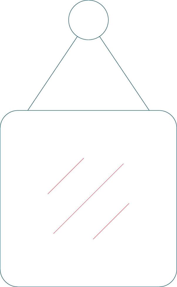 Mirror Creative Icon Design vector