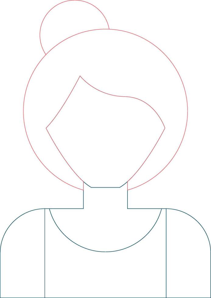 Line Two Color Design vector