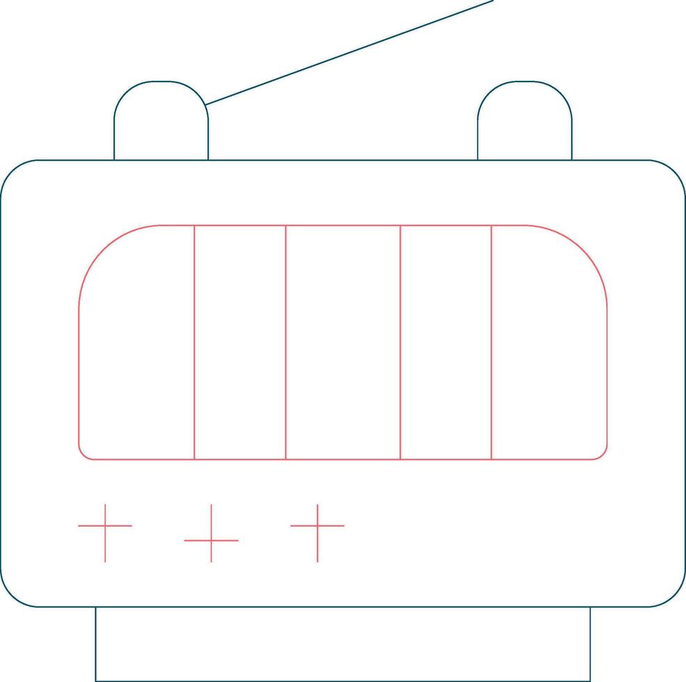 Line Two Color Design vector