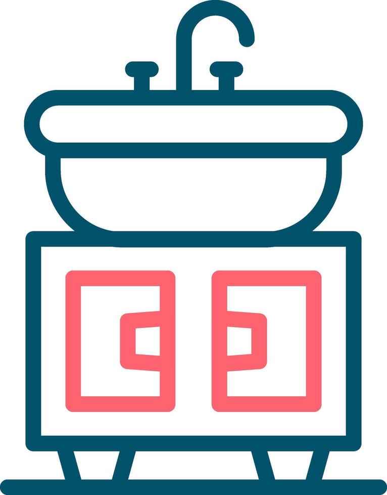 Washbasin Creative Icon Design vector