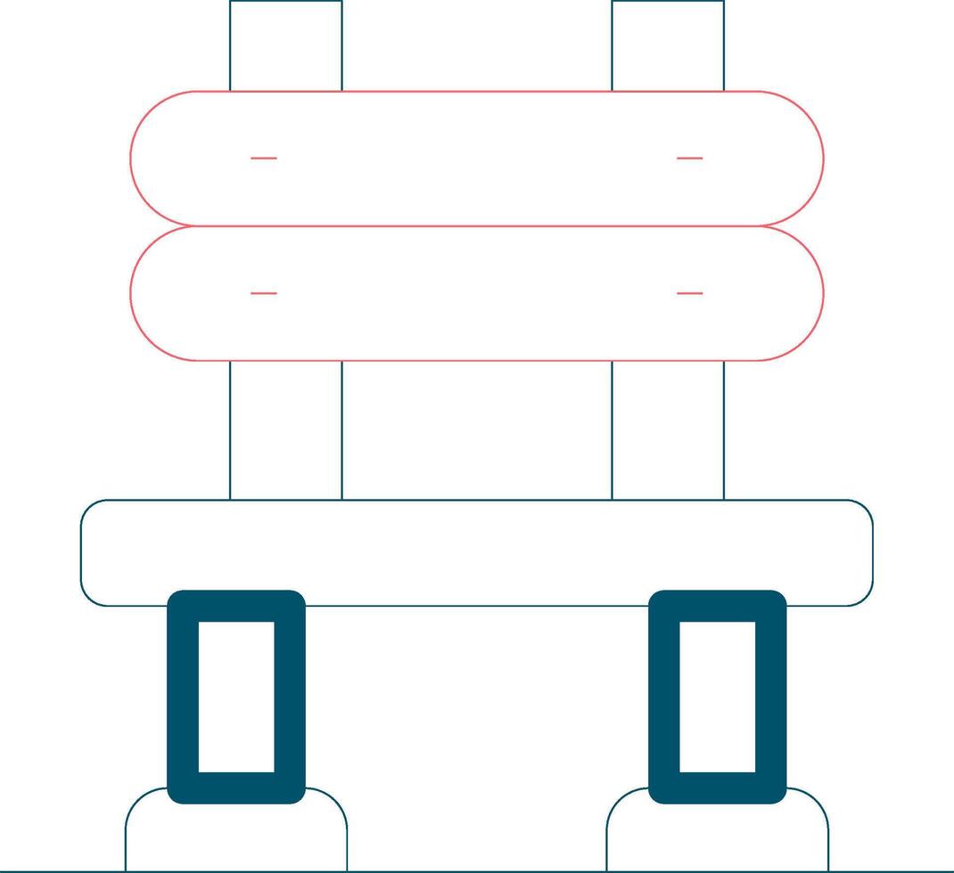 Bench Creative Icon Design vector