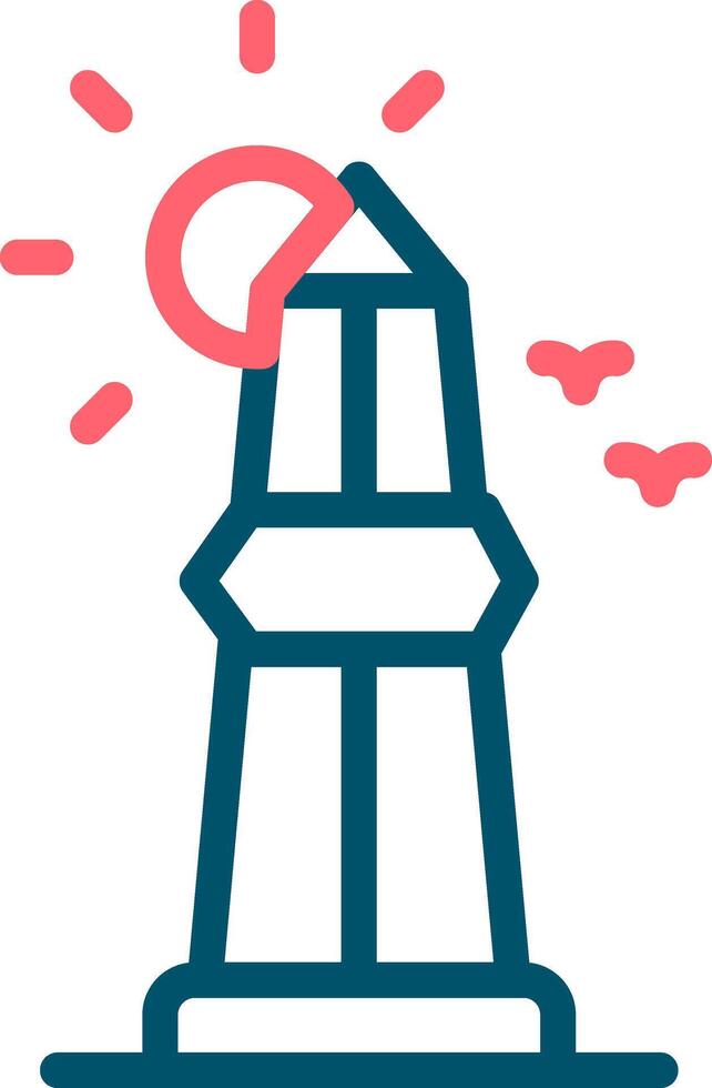 diseño de icono creativo de obelisco vector