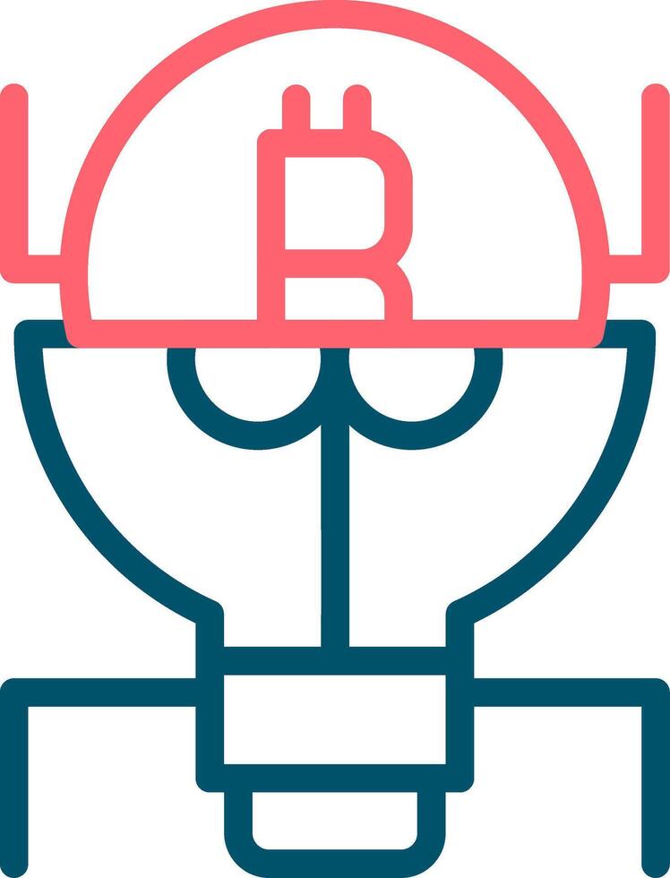 Cryptocurrency Creative Icon Design vector