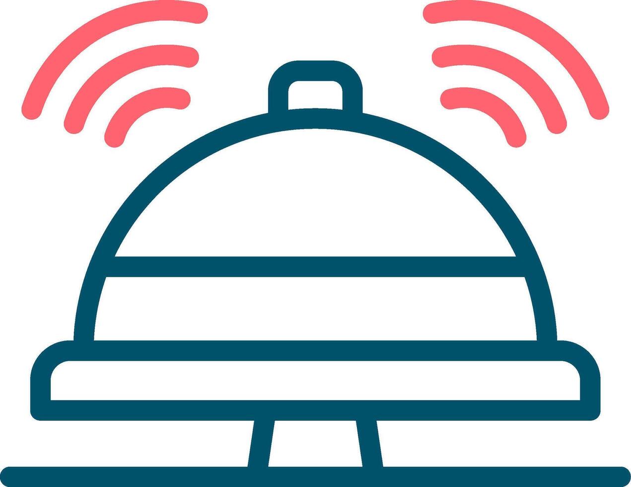 Reception Bell Creative Icon Design vector