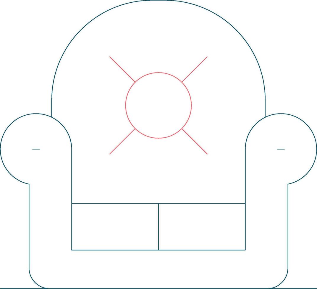 Armchair Creative Icon Design vector