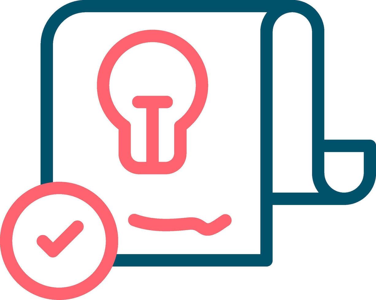Patent Creative Icon Design vector